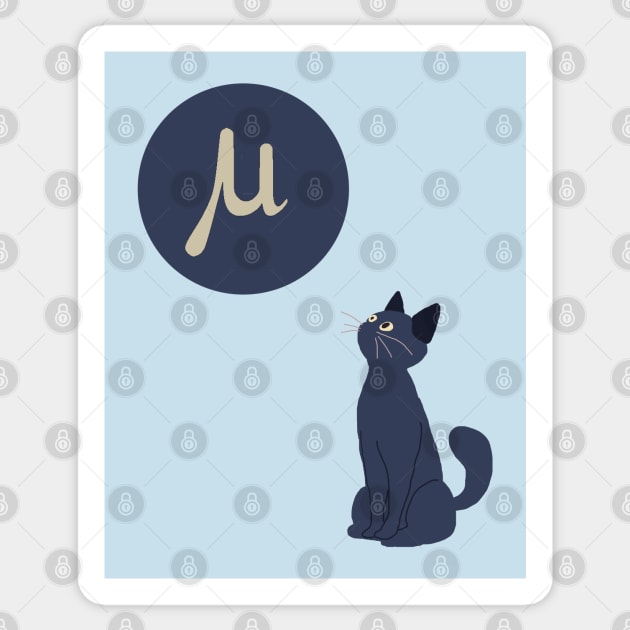 Cat of a physicist funny science joke Sticker by HAVE SOME FUN